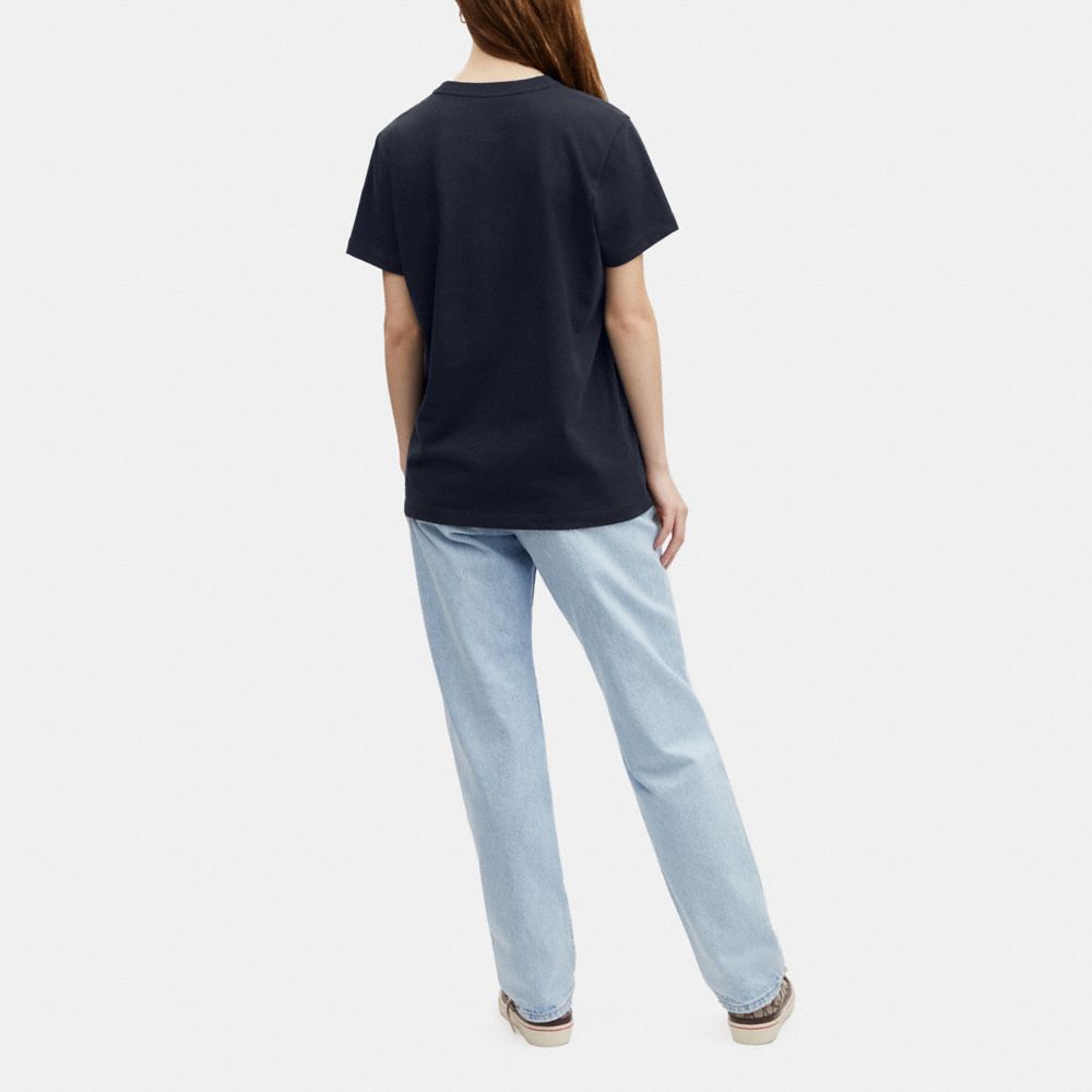 COACH®,ハウンドトゥース コーチ Tシャツ,トップス&ワンピース,