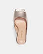 COACH®,LAURENCE SANDAL,Metallic Leather,Platinum Champagne,Inside View,Top View