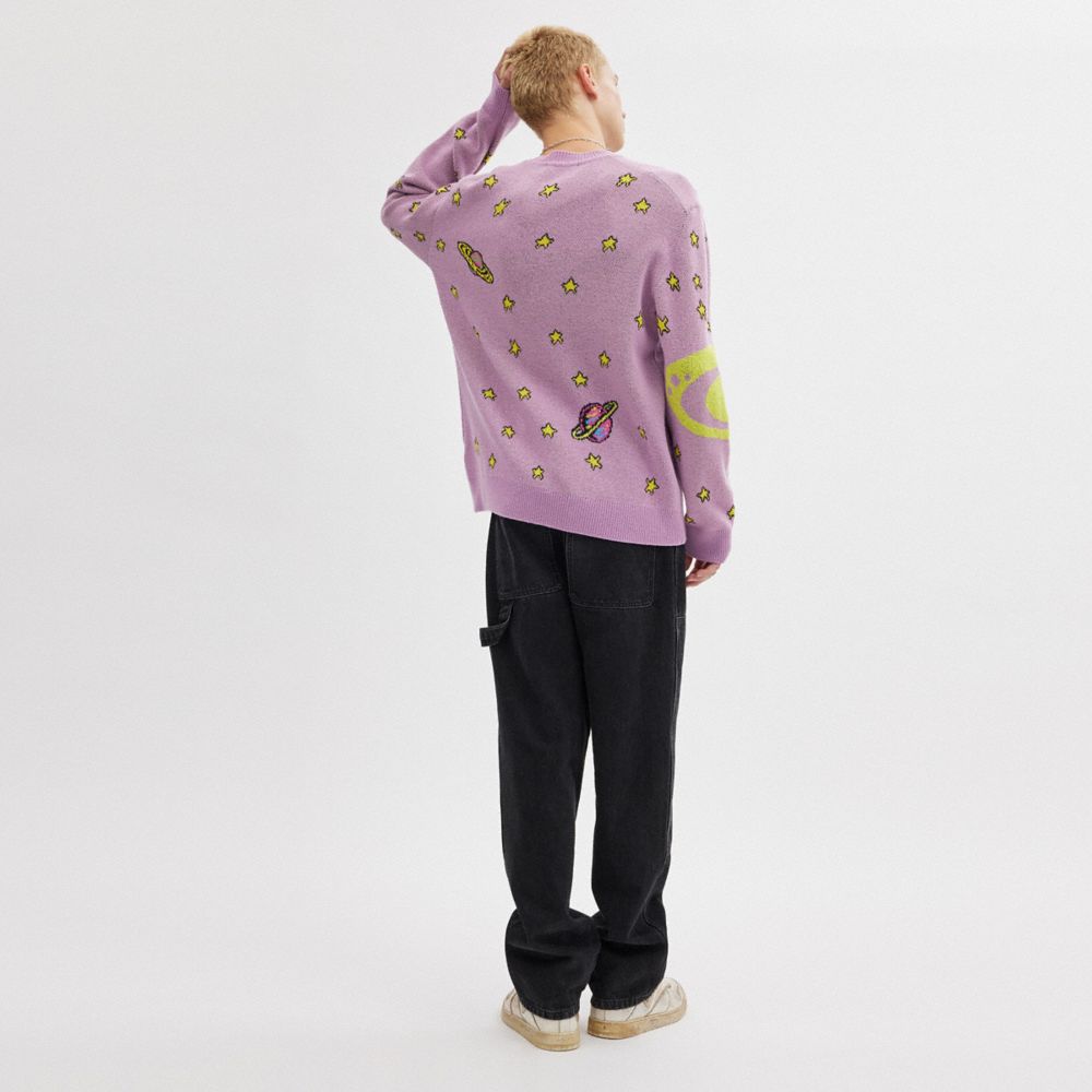 COACH®,Cosmic Coach Sweater,,Scale View