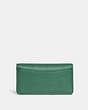 COACH®,TABBY CHAIN CLUTCH,Polished Pebble Leather,Silver/Bright Green,Back View