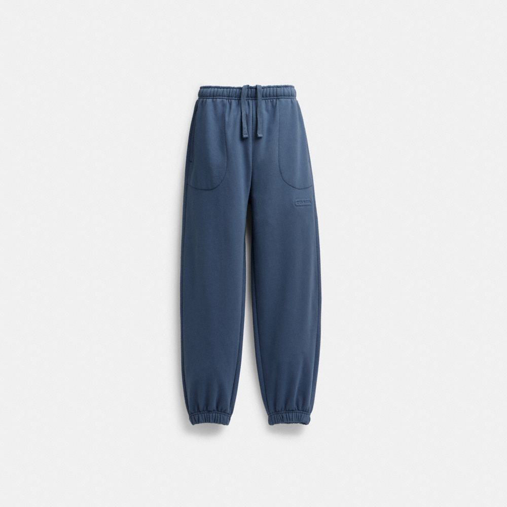 COACH®,ESSENTIAL SOLID JOGGERS,Blue,Front View