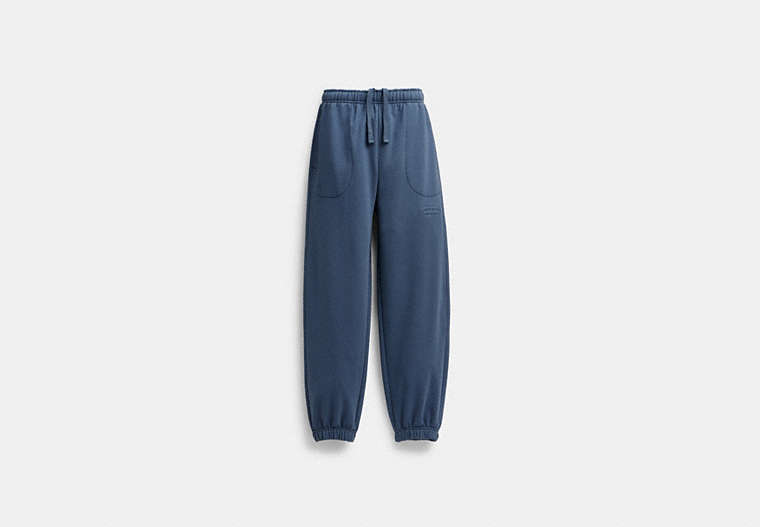COACH®,ESSENTIAL SOLID JOGGERS,Blue,Front View
