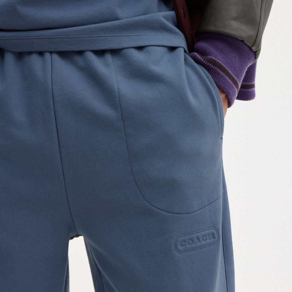 COACH®,PANTALON DE JOGGING UNI ESSENTIAL,coton,Bleu,Detail View