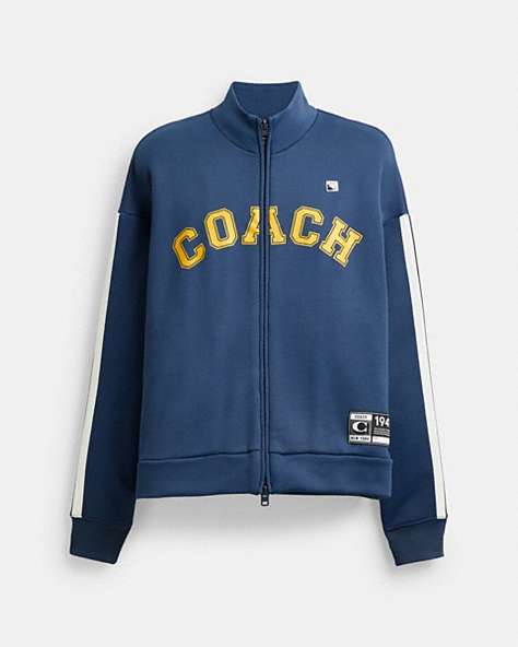 CoachLong Sleeve Relaxed Full Zip Sport Jacket