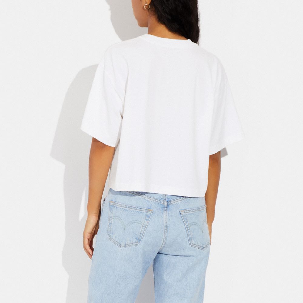 COACH®,Hawaiian Cropped T Shirt,,Scale View