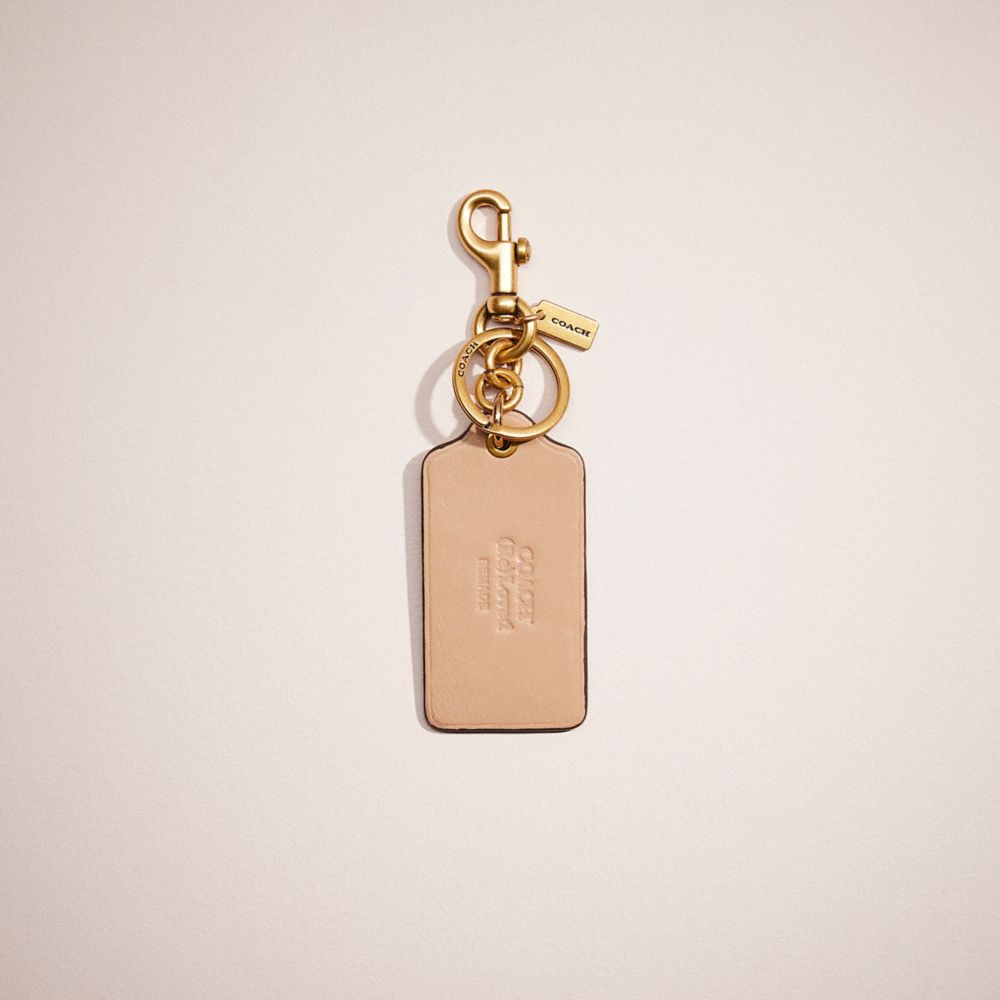 Coach Remade Key Chain with Charm - Women's Bag Charms - Tan