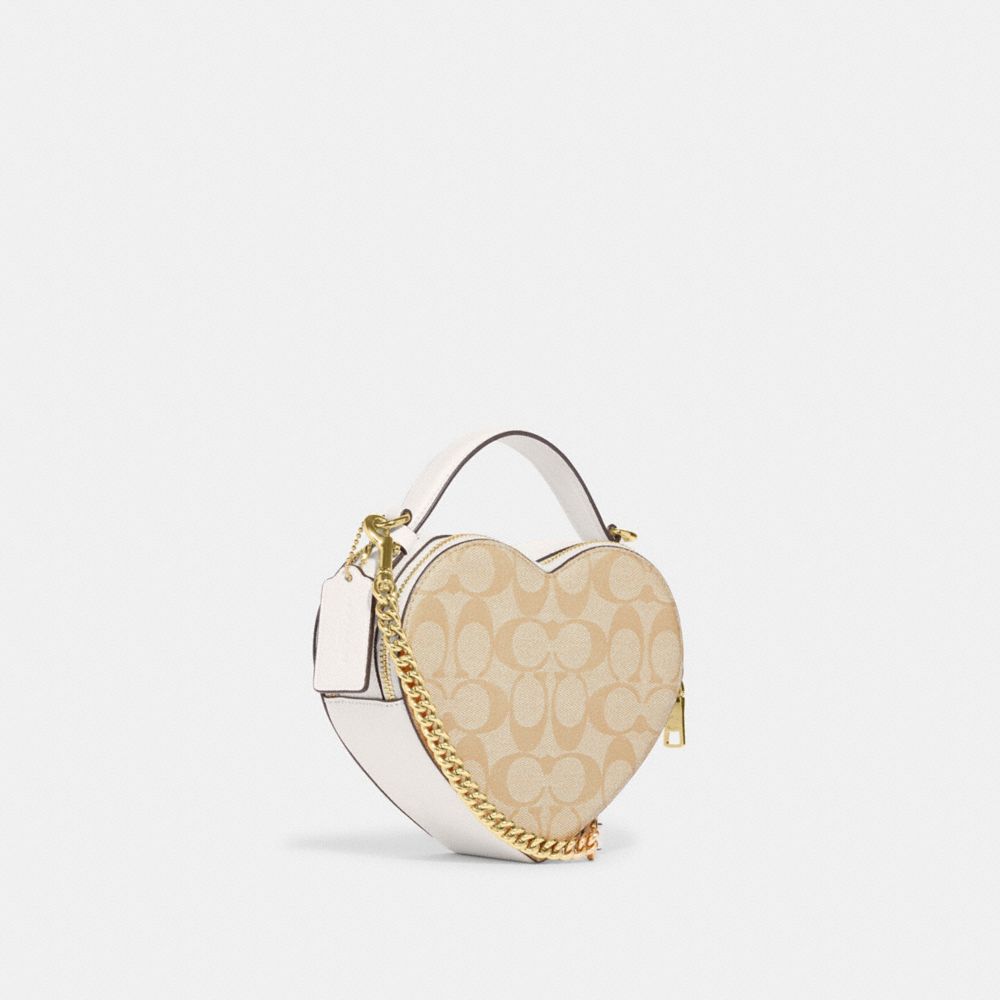 COACH® | Heart Crossbody In Signature Canvas