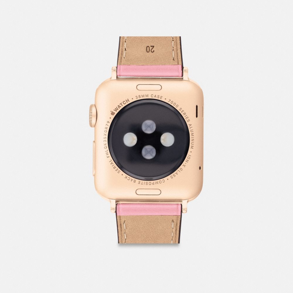 COACH®,APPLE WATCH® ストラップ・38MM/40MM/41MM,腕時計,ﾌﾗﾜｰ ﾋﾟﾝｸ