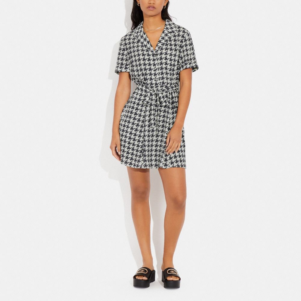 Houndstooth mini outlet dress