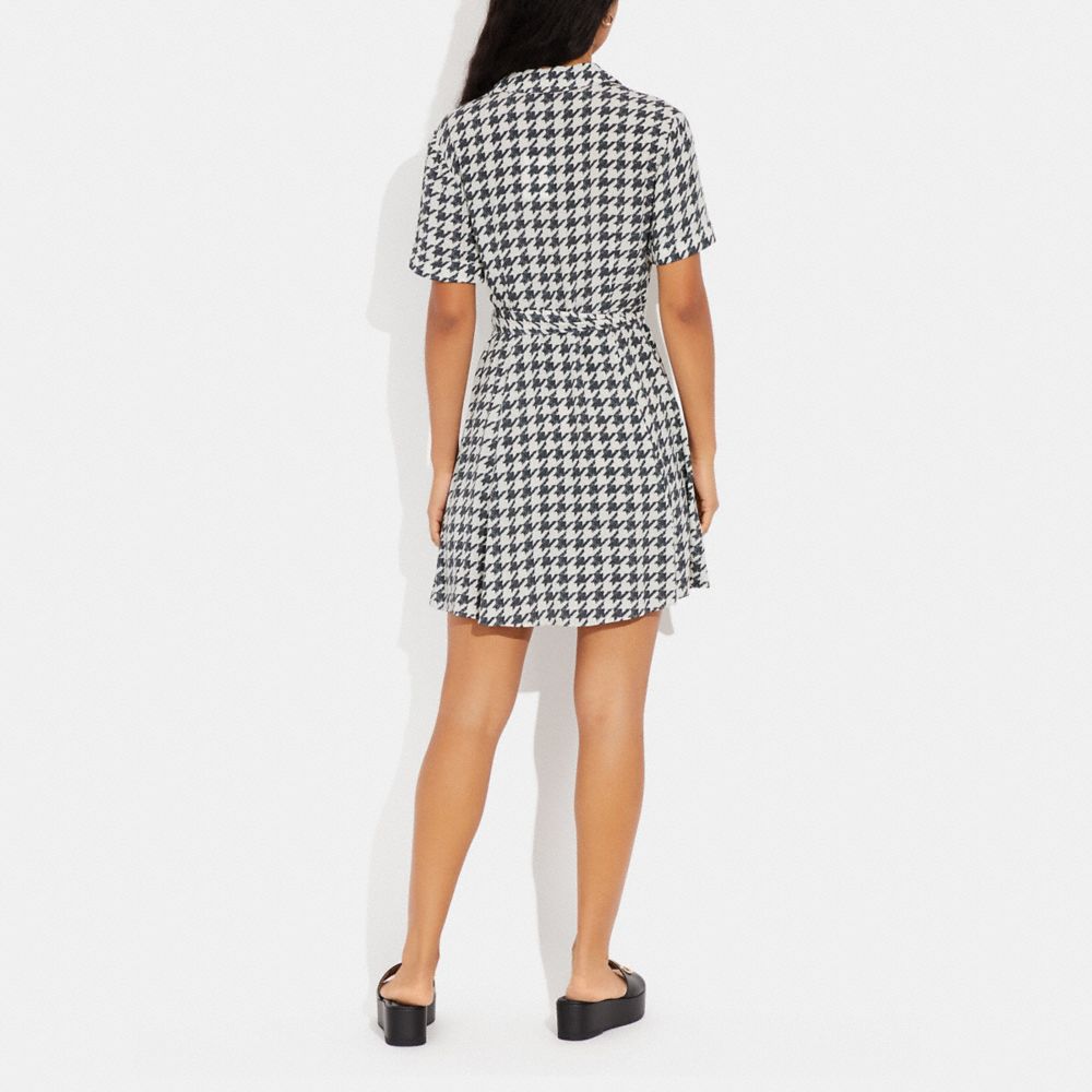 COACH®,Houndstooth Mini Dress,,Scale View