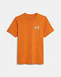 COACH®,SIGNATURE GRADIENT T-SHIRT,Orange,Front View