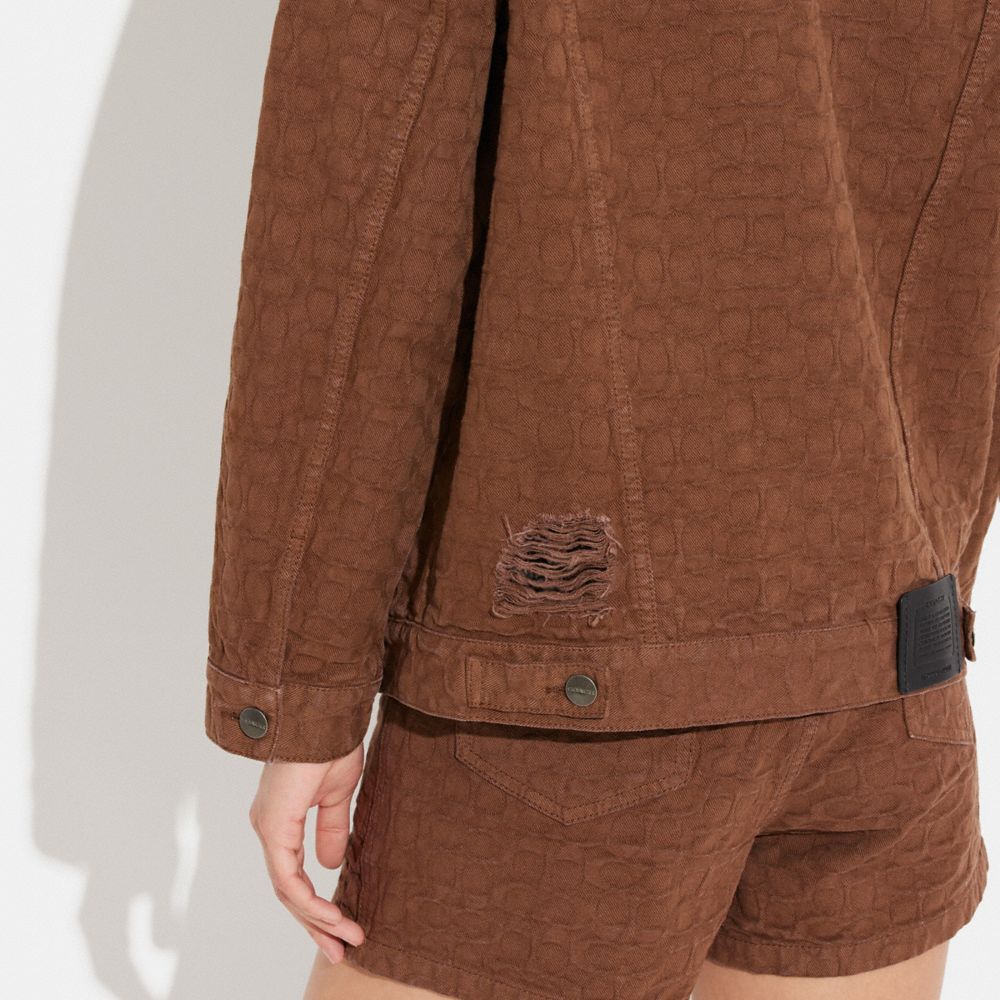 COACH® | Signature Jacquard Denim Jacket