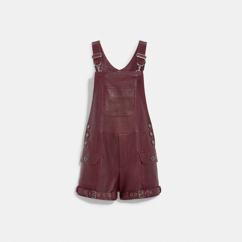 Leather dungarees outlet dress