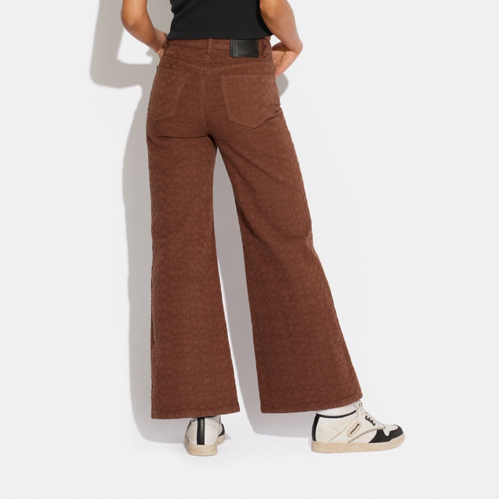 COACH®,シグネチャー ジャカード デニム パンツ,ボトムス,