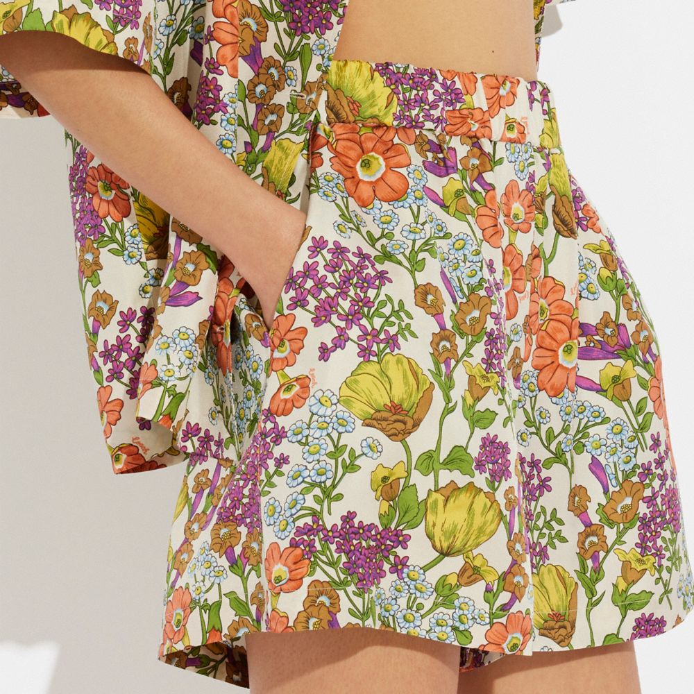 COACH®  Floral Shorts