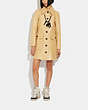 COACH®,LEATHER TRENCH COAT,Leather,Tan,Scale View