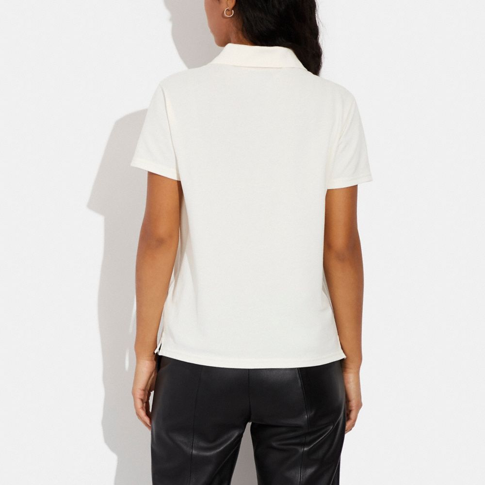 COACH®,ソリッド グラディエント ピケ ポロ シャツ,トップス&ワンピース,