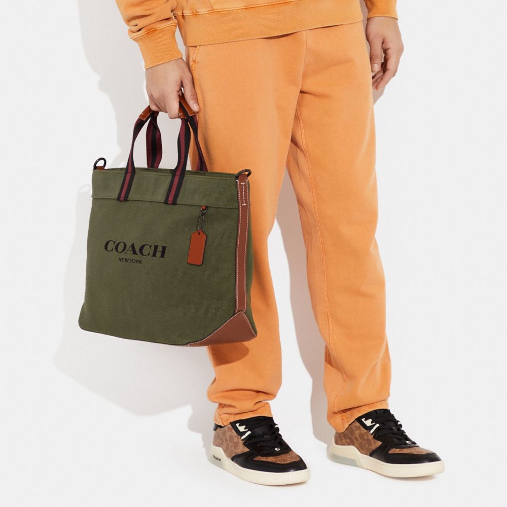 COACH Field Tote 40 In Colorblock in Green for Men