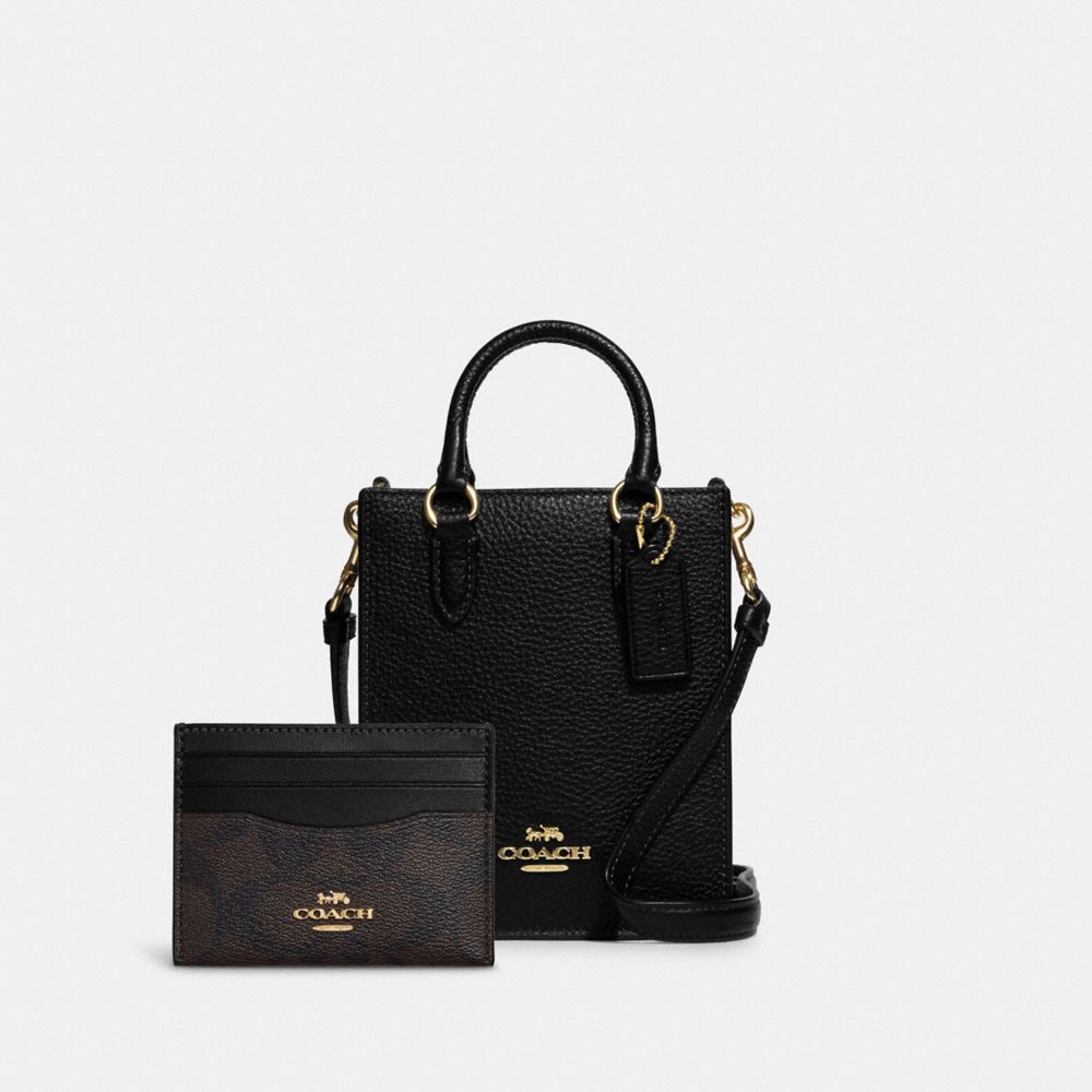 COACH®,North South Mini Tote & Slim Id Card Case,