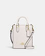 COACH®,MINI CABAS NORD SUD,Cuir,Or/Craie,Front View