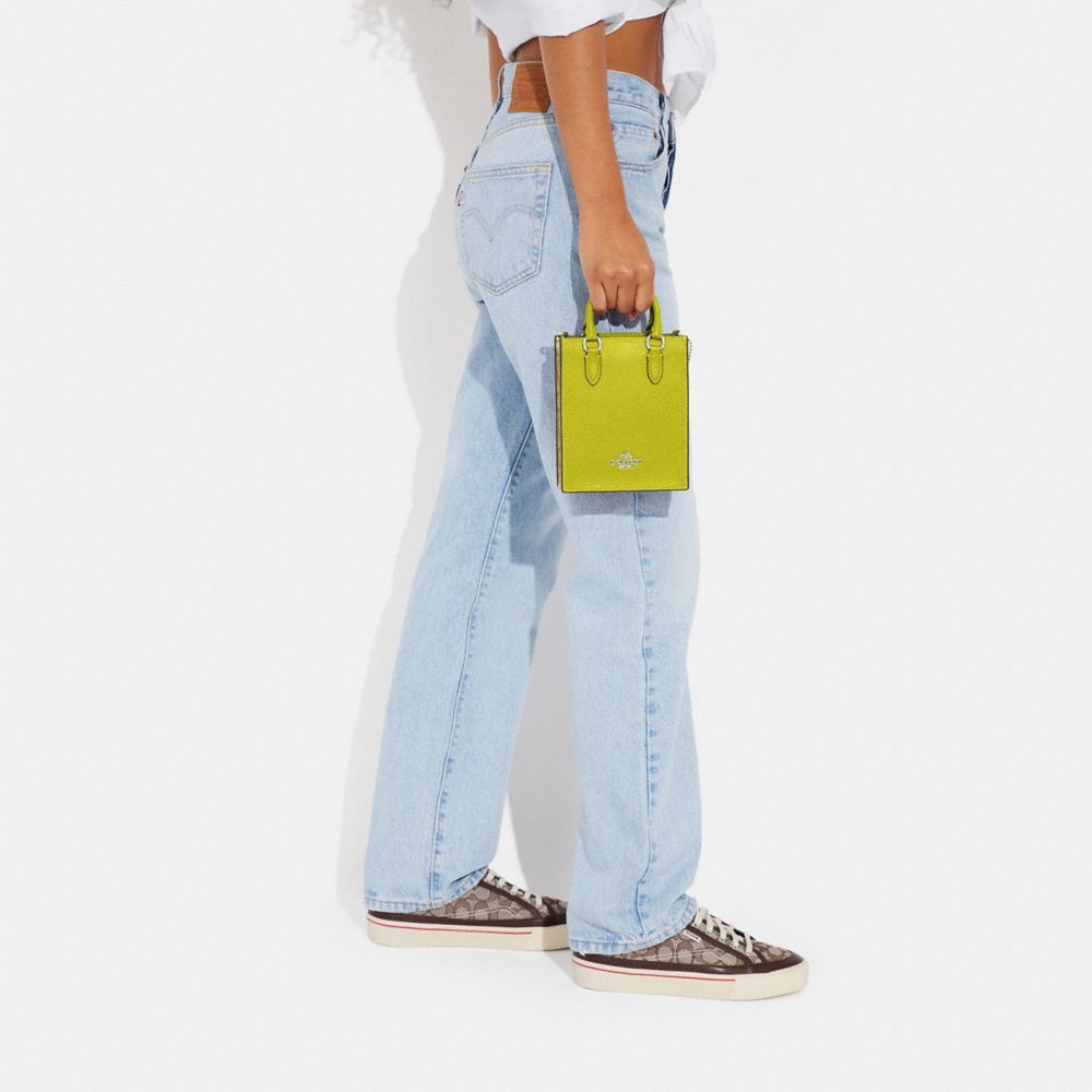 COACH®,Mini Tote With Signature Canvas,,Detail View