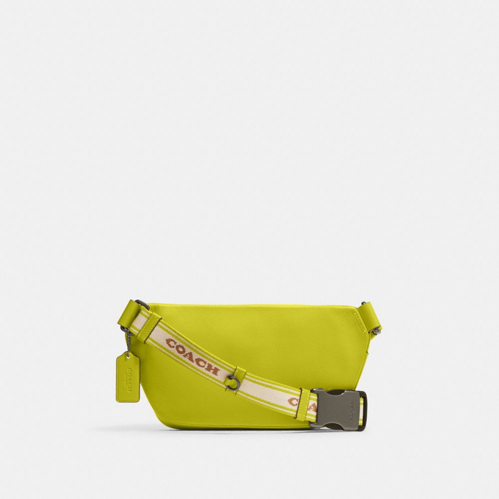 COACH®,Elias Belt Bag In Colorblock Signature Canvas,,Back View