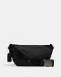 COACH®,ELIAS BELT BAG IN SIGNATURE CANVAS,pvc,Small,Everyday,Gunmetal/Charcoal,Back View
