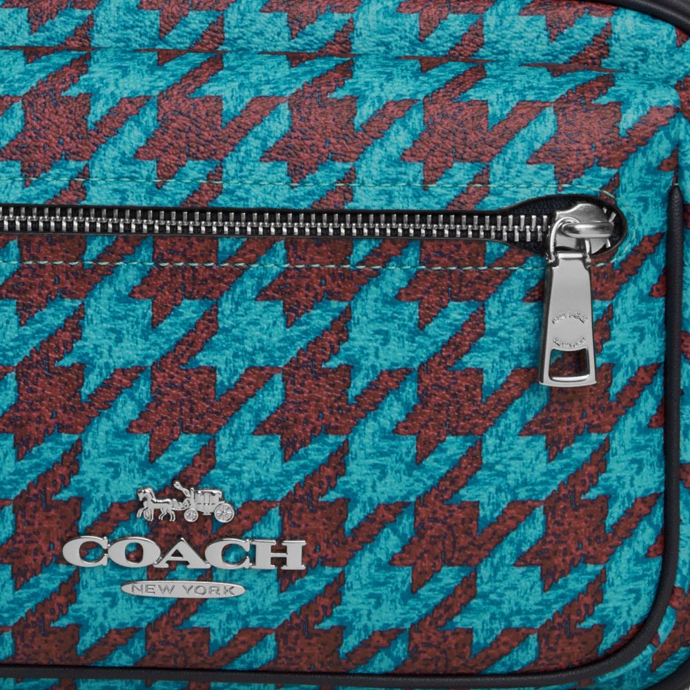 でお得に通販 新品♡COACH コーチ ハウンドトゥース プリント 2つ折り