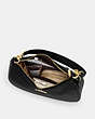 COACH®,TERI HOBO IN SIGNATURE CANVAS,Leather,Medium,Gold/Brown Black,Inside View, Top View