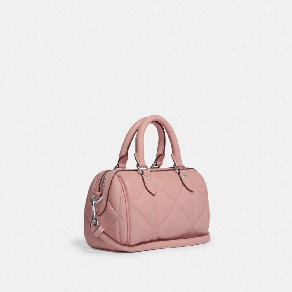 COACH®,Mini Rowan Crossbody With Puffy Diamond Quilting,,Angle View