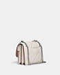COACH®,MINI KLARE CROSSBODY WITH PUFFY DIAMOND QUILTING,Leather,Small,Silver/Chalk,Angle View
