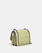 COACH®,MINI KLARE CROSSBODY WITH PUFFY DIAMOND QUILTING,Leather,Small,Silver/Pale Lime,Angle View