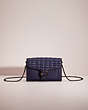 COACH®,RESTORED TABBY CHAIN CLUTCH WITH PLEATING,Pewter/Cadet/Black,Front View