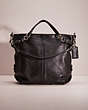 COACH®,RESTORED BROOKE DUFFLE,Silver/Black,Front View
