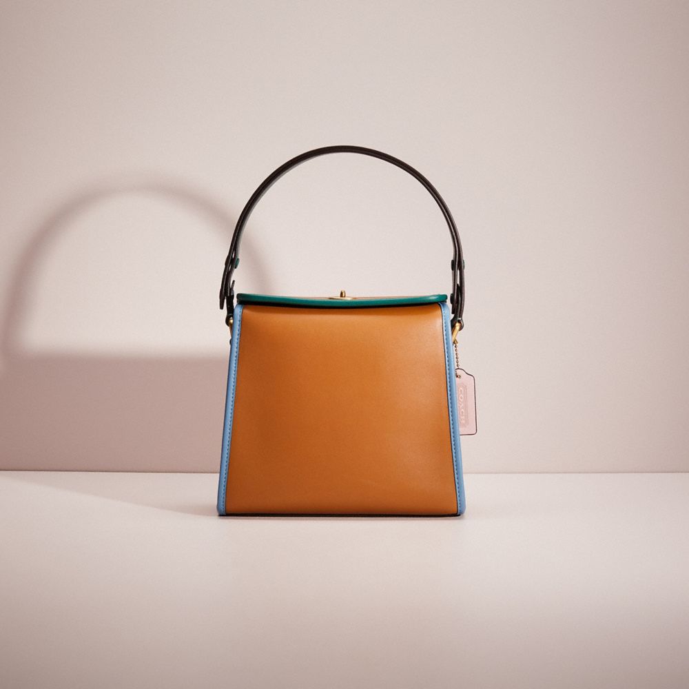 COACH Restored Turnlock Shoulder Bag In Colorblock