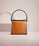 COACH®,RESTORED TURNLOCK SHOULDER BAG IN COLORBLOCK,Brass/Light Saddle/Pine Green,Front View
