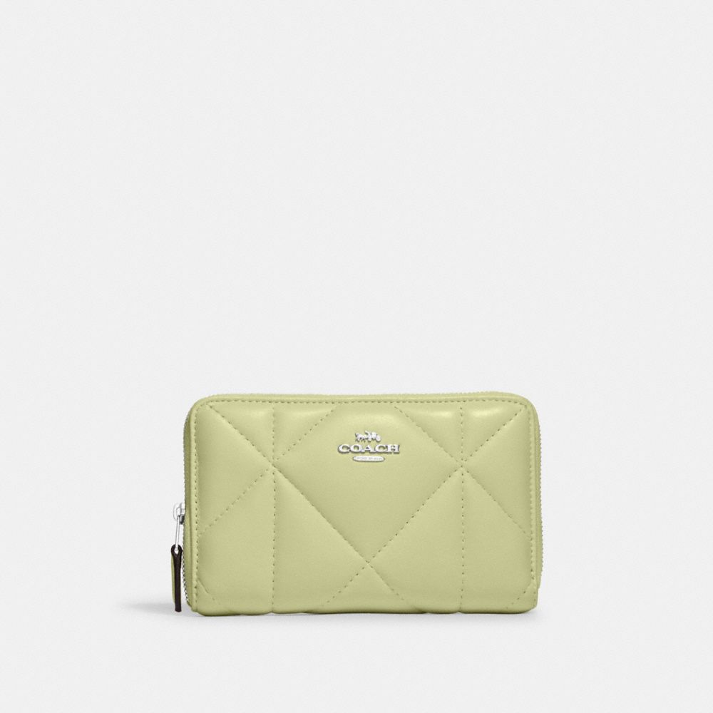 COACH® | Medium Id Zip Wallet With Puffy Diamond Quilting