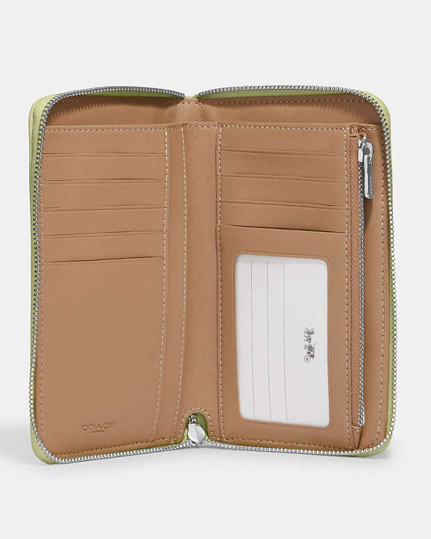 COACH® | Medium Id Zip Wallet With Puffy Diamond Quilting