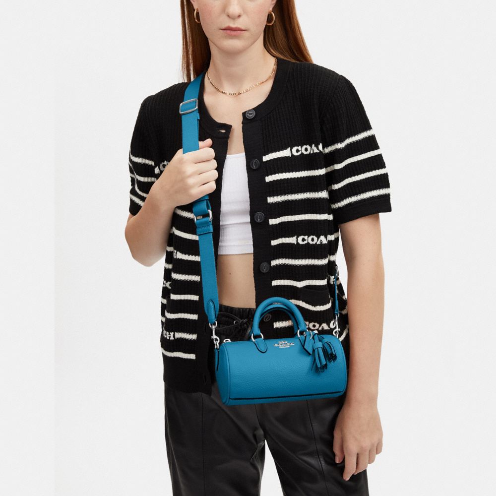 Leather crossbody bag Coach Blue in Leather - 25931796