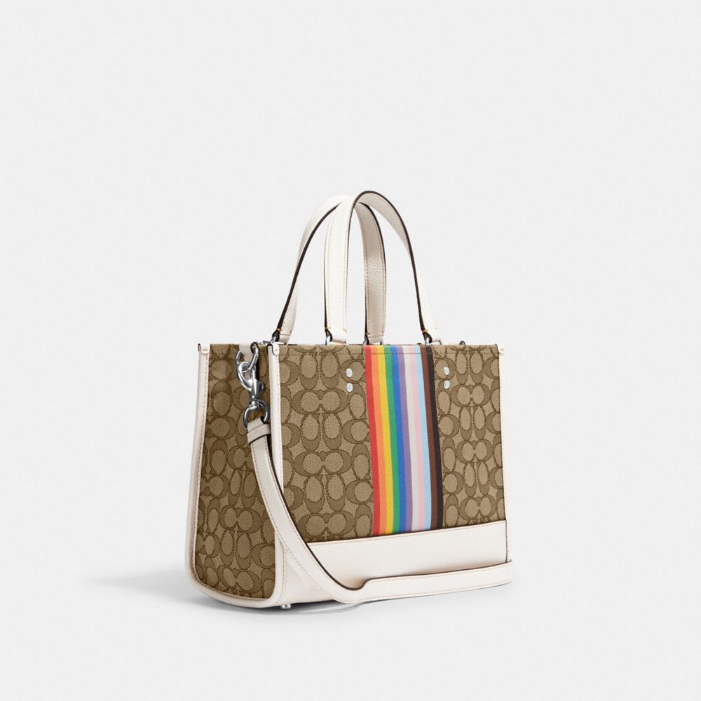 COACH®  Dempsey Carryall In Signature Jacquard With Rainbow