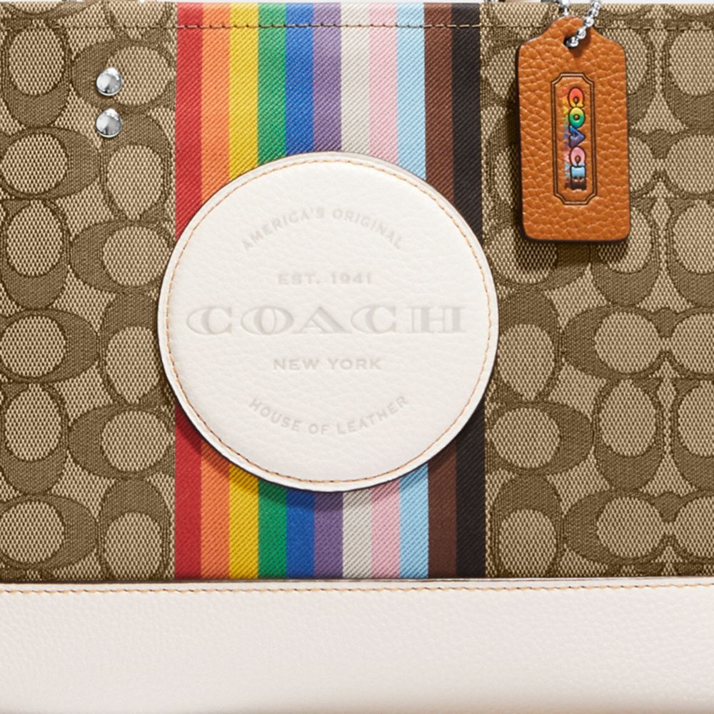 COACH®  Dempsey Carryall In Signature Jacquard With Rainbow