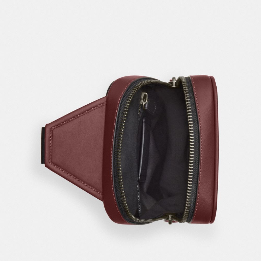 COACH®,Sullivan Pack In Signature Leather,,Inside View,Top View