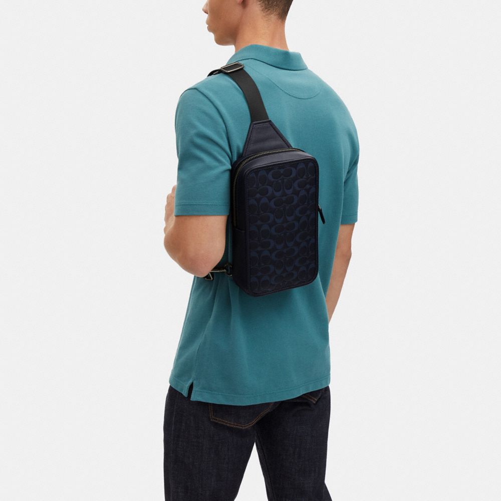 COACH®,Sullivan Pack In Signature Leather,,Detail View