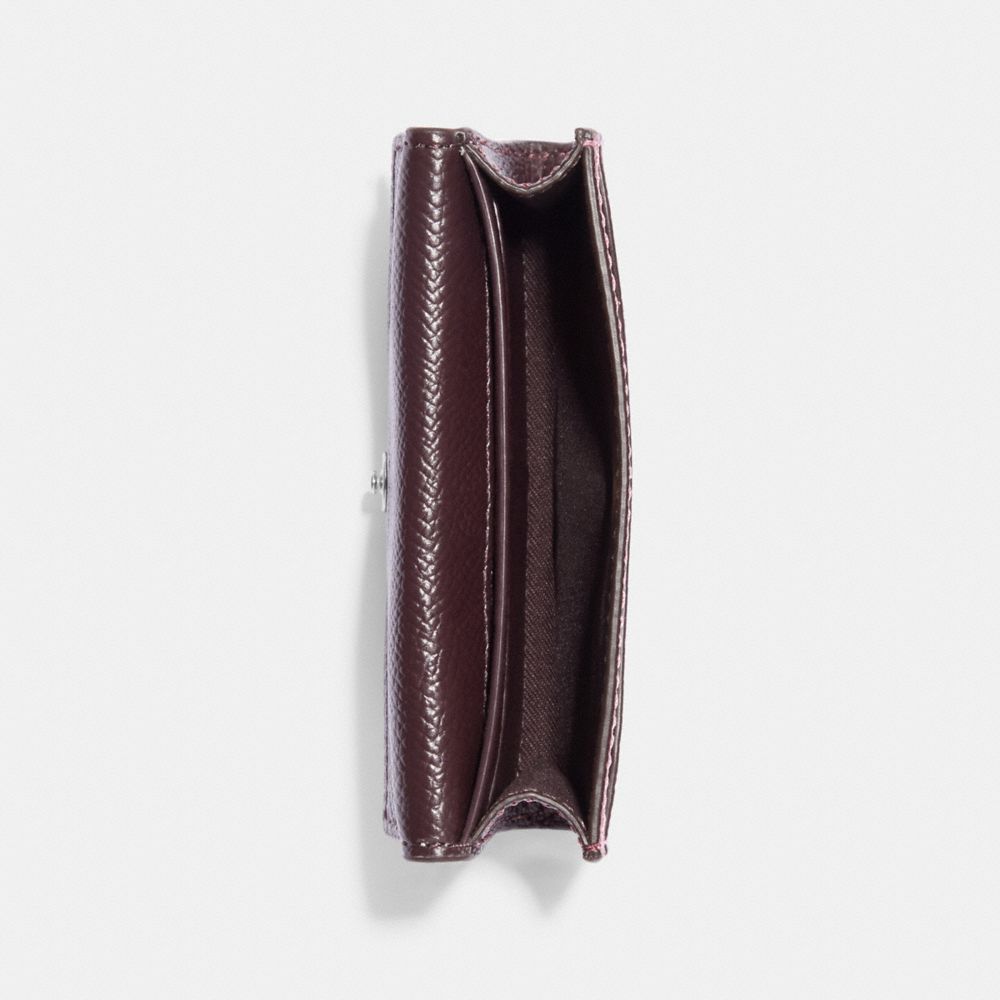 Business card holder with flap in smooth leather, Saint Laurent