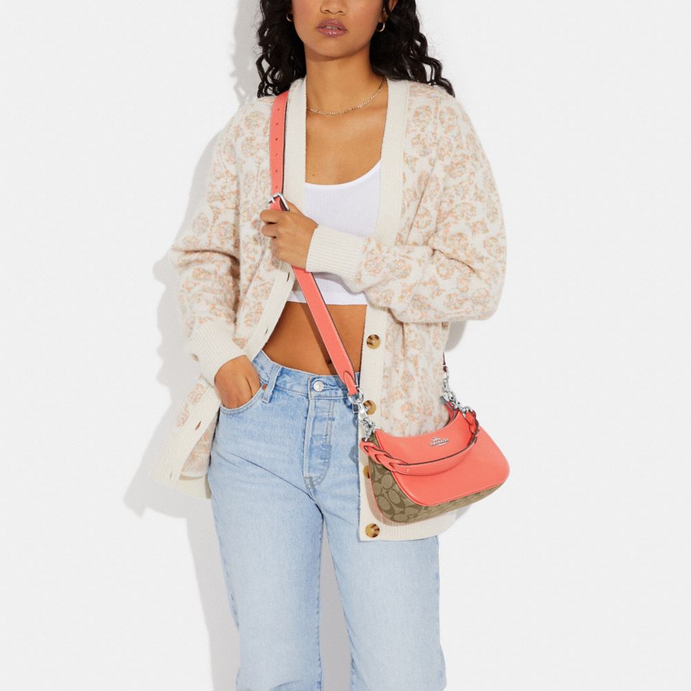 COACH®,Teri Shoulder Bag In Signature Canvas,,Detail View