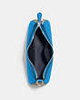 COACH®,TERI SHOULDER BAG IN SIGNATURE CANVAS,Leather,Medium,Silver/Khaki/Racer Blue,Inside View,Top View