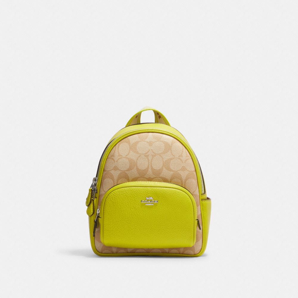 COACH® | Mini Court Backpack In Signature Canvas