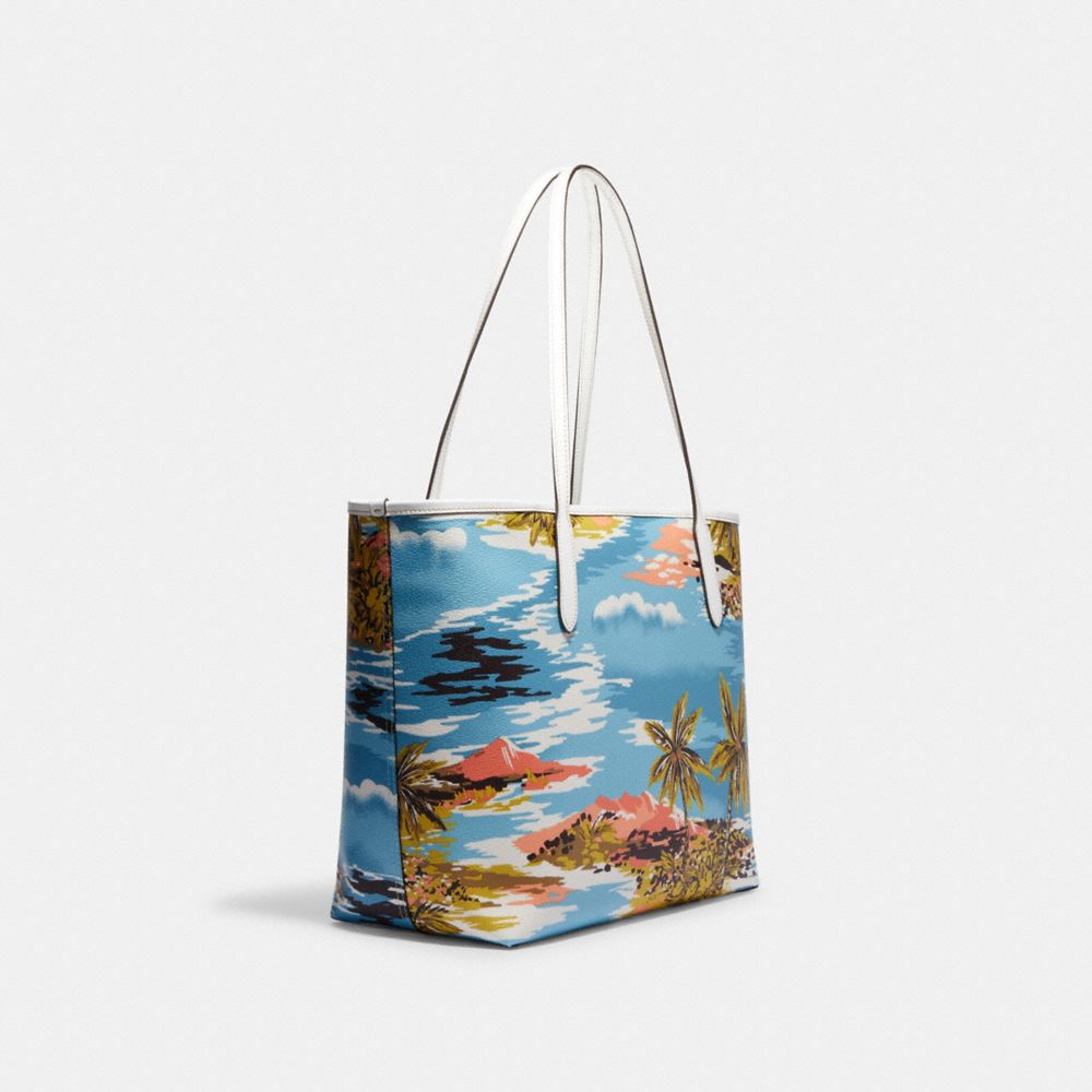 COACH®  City Tote With Hawaiian Print