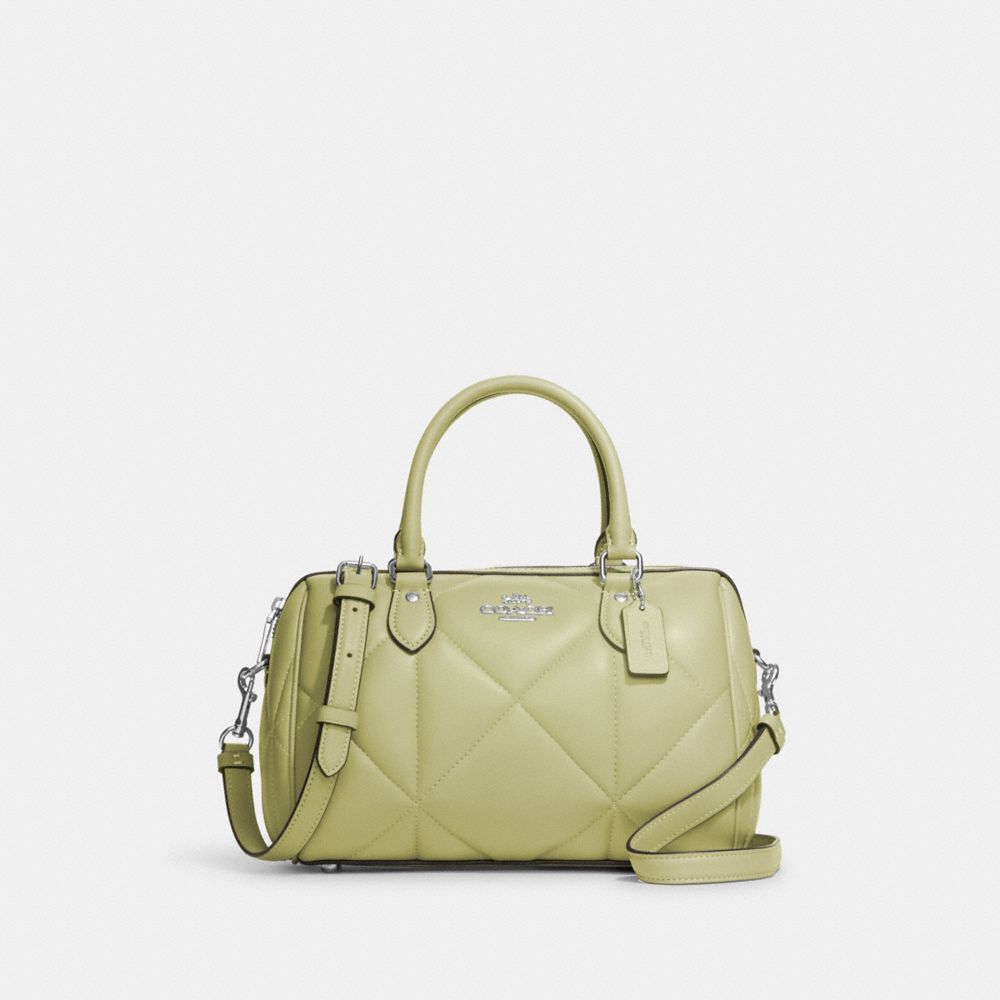 COACH GB Rowan Satchel Bag With Puffy Diamond Quilting