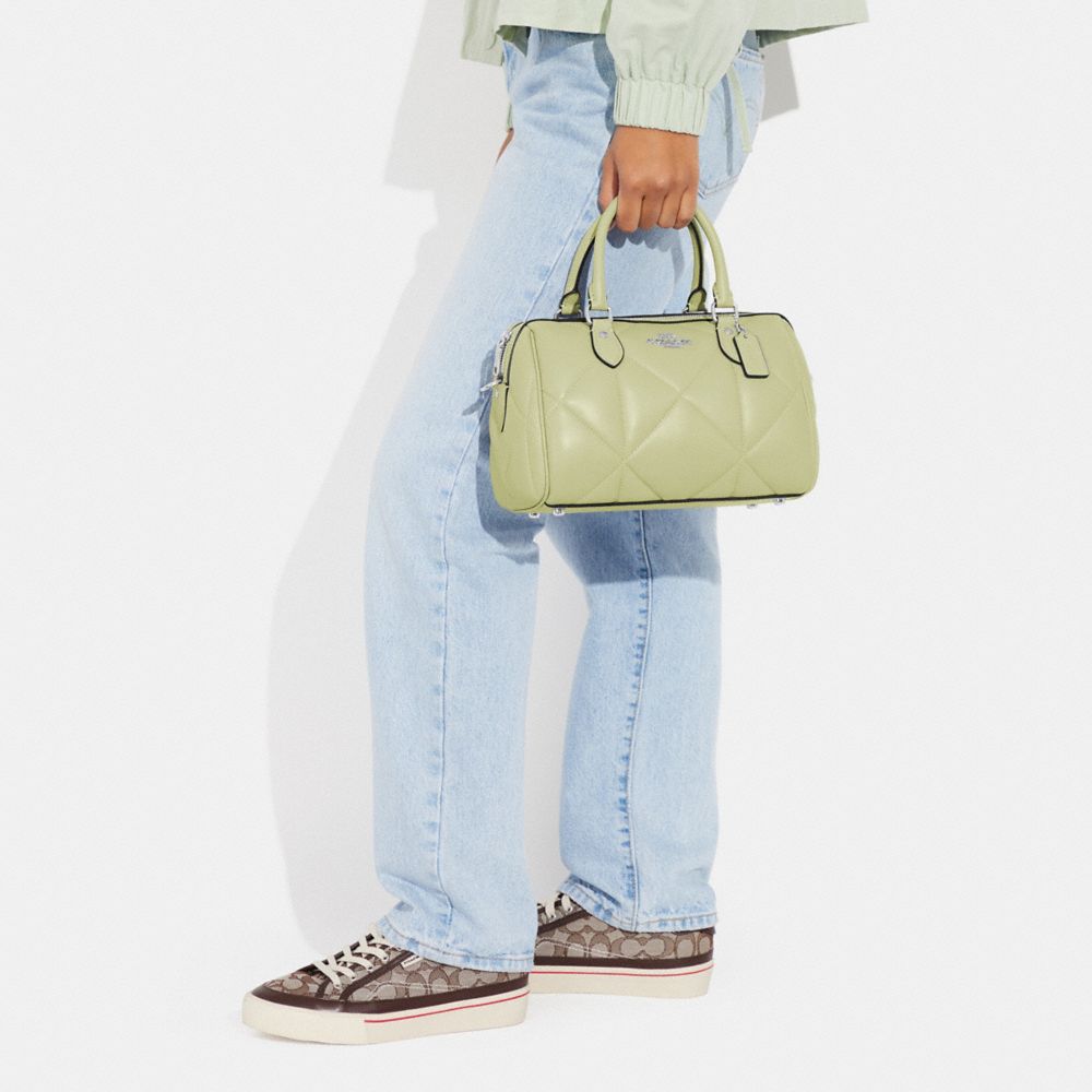 COACH®,Rowan Satchel Bag With Puffy Diamond Quilting,,Detail View